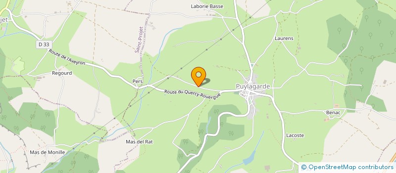 localisation de l'entreprise AMARE  PUYLAGARDE