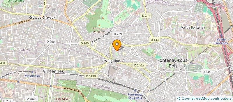 localisation de l'entreprise AMARE HORTO à FONTENAY-SOUS-BOIS