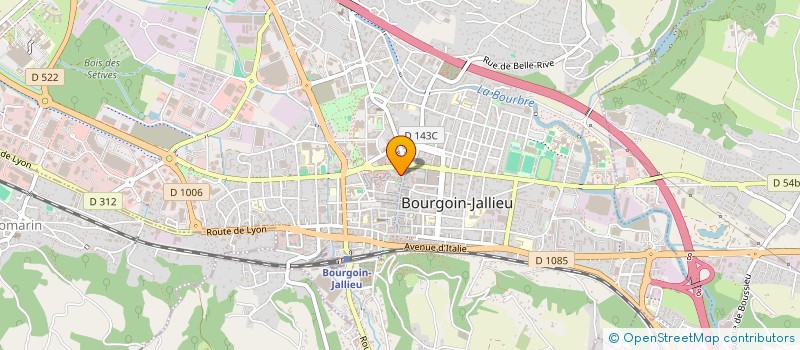 localisation de l'entreprise AMAREG à BOURGOIN-JALLIEU