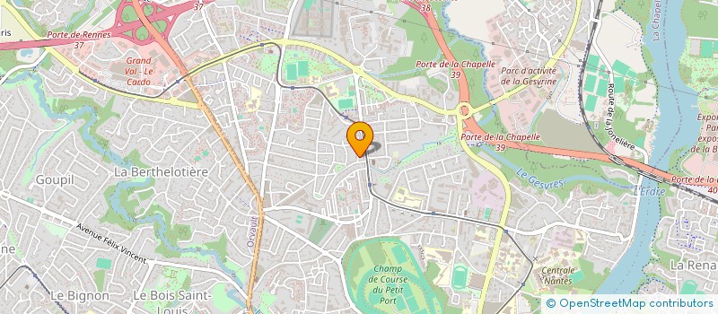 localisation de l'entreprise AMAREGUI (ASSOCIATION D'AIDE AUX MALADES RENAUX DE GUINEE) à NANTES