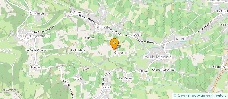 localisation de l'entreprise AMARELLE à PORTE-DES-PIERRES-DOREES