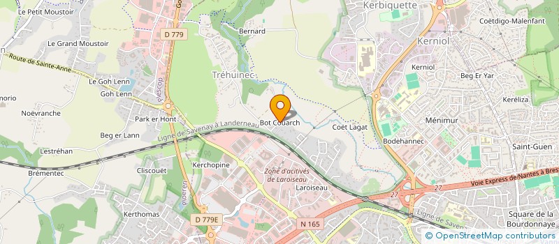 localisation de l'entreprise AMARENA à VANNES