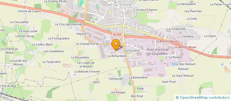 localisation de l'entreprise AMARES  NOYAL-SUR-VILAINE
