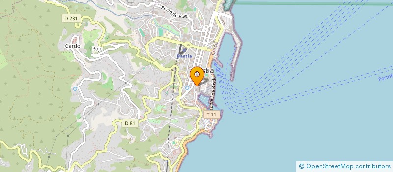 localisation de l'entreprise AMARETTO à BASTIA