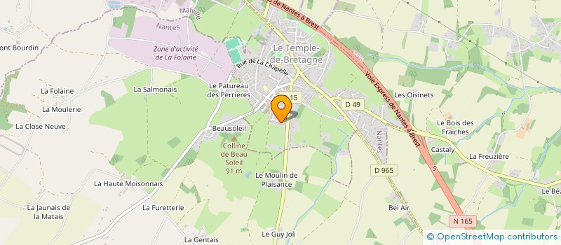 localisation de l'entreprise AMAREZ  LE TEMPLE-DE-BRETAGNE