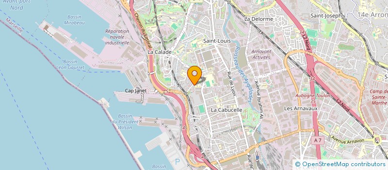 localisation de l'entreprise AMARG à MARSEILLE