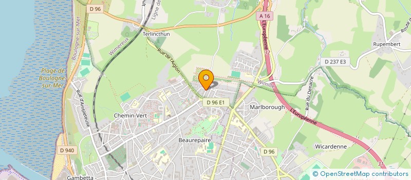 localisation de l'entreprise AMARG EXPRESSION  BOULOGNE-SUR-MER