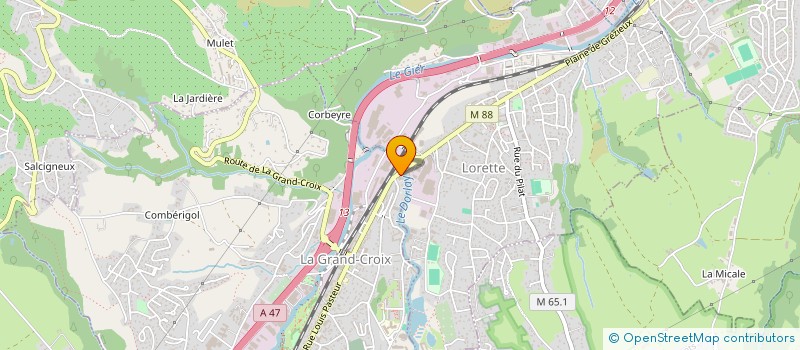 localisation de l'entreprise AMARI  LA GRAND-CROIX