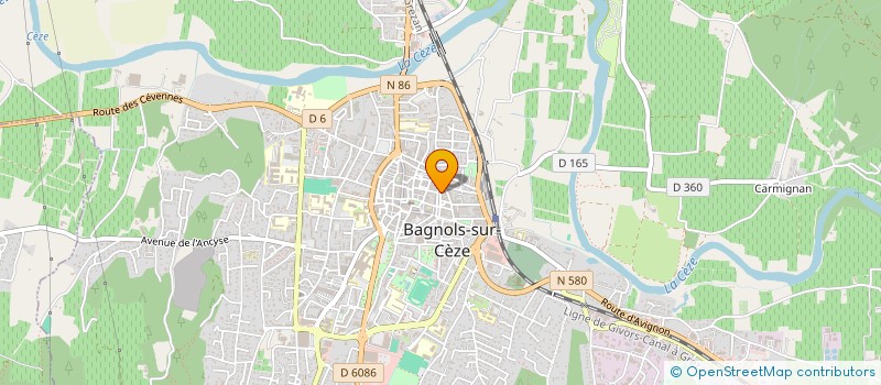 localisation de l'entreprise AMARIC à BAGNOLS-SUR-CEZE