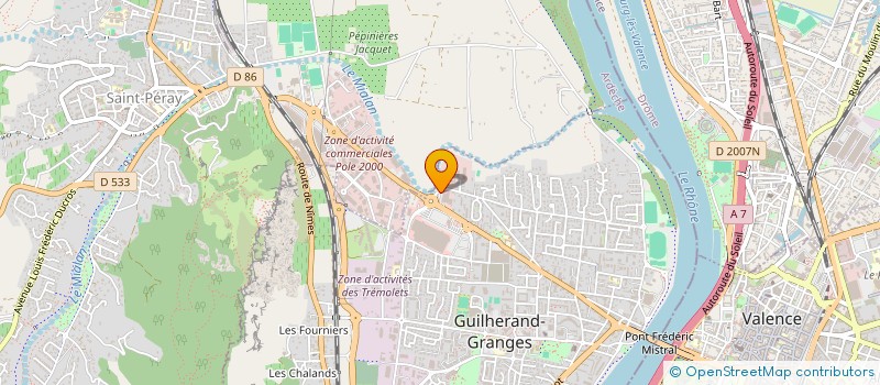 localisation de l'entreprise AMARINE  GUILHERAND-GRANGES