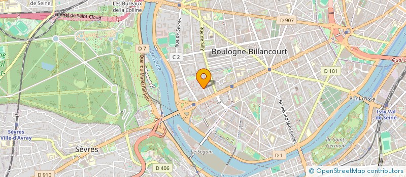 localisation de l'entreprise AMARINVEST à BOULOGNE-BILLANCOURT