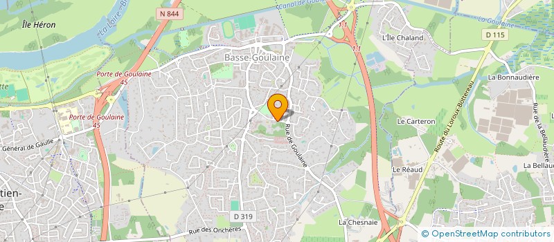 localisation de l'entreprise AMARIS ENERGIE à BASSE-GOULAINE