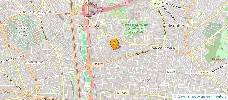 localisation de l'entreprise AMARNATH VALMY à BAGNOLET