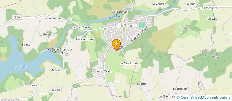 localisation de l'entreprise AMARO  SAINT-THURIAL