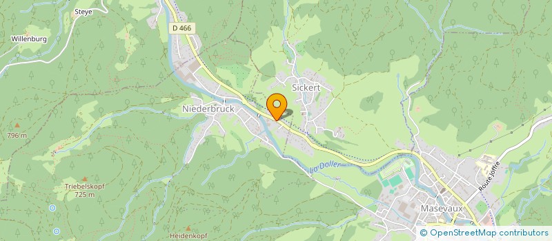 localisation de l'entreprise AMAROK  MASEVAUX-NIEDERBRUCK