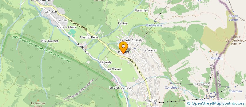 localisation de l'entreprise AMARRE à CHATEL