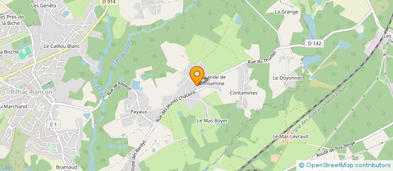 localisation de l'entreprise AMARYLLIS  RILHAC-RANCON