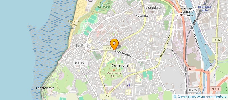 localisation de l'entreprise AMARYLLIS ET COQUELICOT  OUTREAU