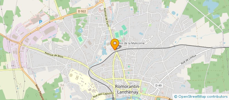 localisation de l'entreprise AMARYLLISEUS  ROMORANTIN-LANTHENAY