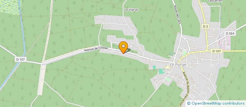 localisation de l'entreprise AMAS à LE PORGE