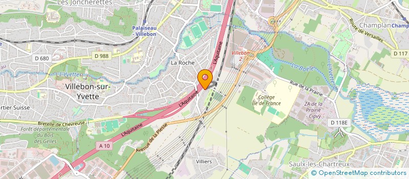 localisation de l'entreprise AMAS TRANSPORT ET LOGISTIQUE à VILLEBON-SUR-YVETTE