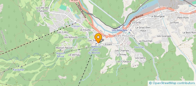 localisation de l'entreprise AMASIA  LES HOUCHES