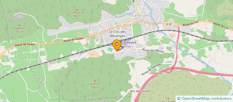 localisation de l'entreprise AMASUD  CARNOULES