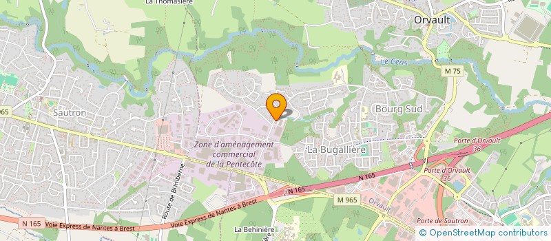 localisation de l'entreprise AMAT CUISINES à ORVAULT