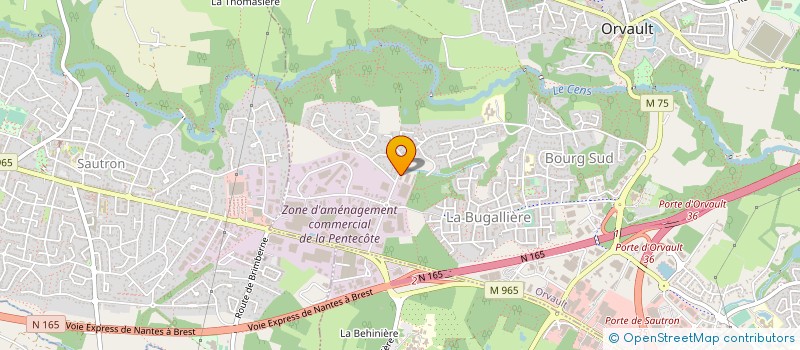 localisation de l'entreprise AMAT GROUPE à ORVAULT