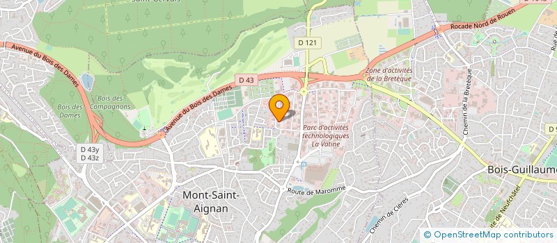 localisation de l'entreprise AMATEOS à MONT-SAINT-AIGNAN