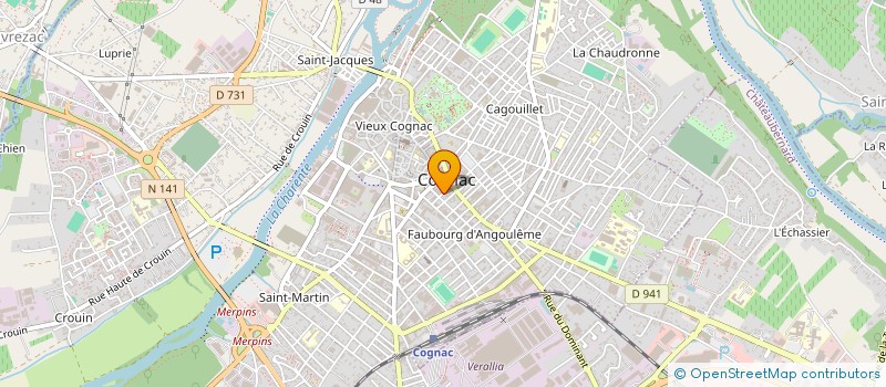 localisation de l'entreprise AMATERA à COGNAC