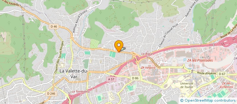 localisation de l'entreprise AMATEURS DE L'HUILE D'OLIVES  LA VALETTE-DU-VAR