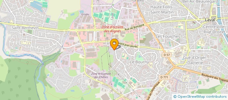 localisation de l'entreprise AMATEURS MAYENNAIS DE VEHICULES ANCIENS à LAVAL
