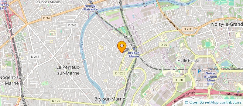 localisation de l'entreprise AMATHIEU ROLAND  BRY-SUR-MARNE
