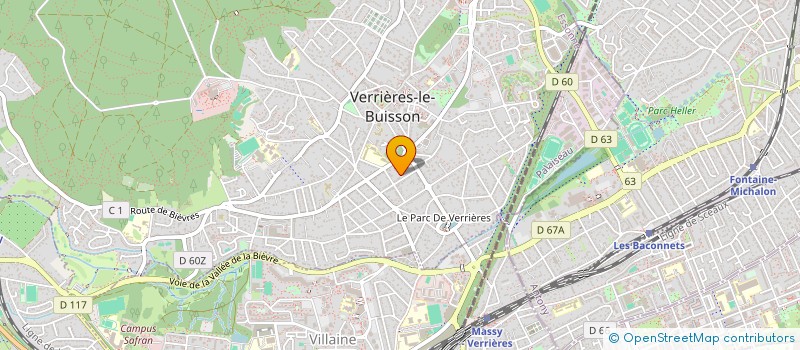 localisation de l'entreprise AMATI à VERRIERES-LE-BUISSON
