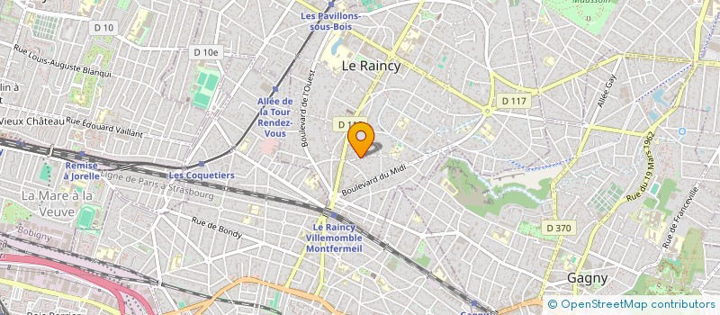 localisation de l'entreprise AMATI & FILS INVESTISSEMENT à LE RAINCY