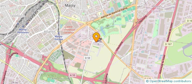 localisation de l'entreprise AMATIC FRANCE à MASSY