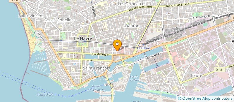 localisation de l'entreprise AMATRANS AGENCE MARITIME DE TRANSIT  LE HAVRE