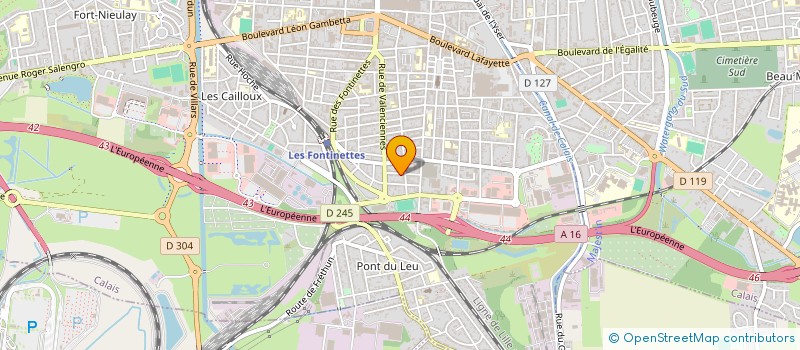 localisation de l'entreprise AMAU  CALAIS