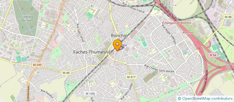 localisation de l'entreprise AMAU  RONCHIN