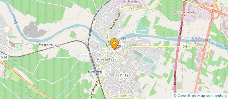 localisation de l'entreprise AMAUDE  RIVESALTES