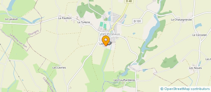 localisation de l'entreprise AMAURY PAYSAGE  LES PINEAUX