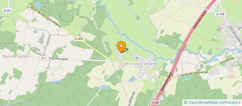 localisation de l'entreprise AMAURY PAYSAGES  VERS-SOUS-SELLIERES