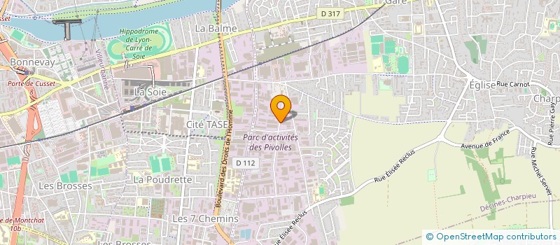 localisation de l'entreprise AMAV EXPRESS  DECINES-CHARPIEU