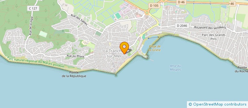 localisation de l'entreprise AMAV'HU  LA TRANCHE-SUR-MER