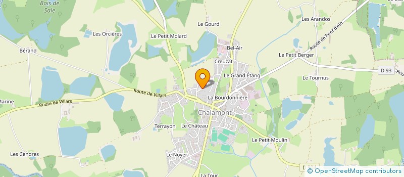 localisation de l'entreprise AMAVA EXPERIENCES à CHALAMONT