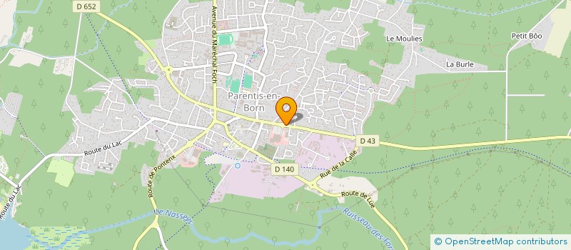 localisation de l'entreprise AMAXIMMO  PARENTIS-EN-BORN