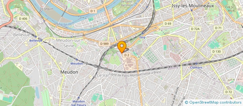 localisation de l'entreprise AMAYA 92  MEUDON