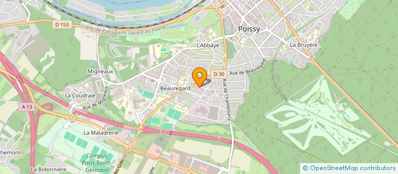 localisation de l'entreprise AMAYER CONSTRUCTION à POISSY