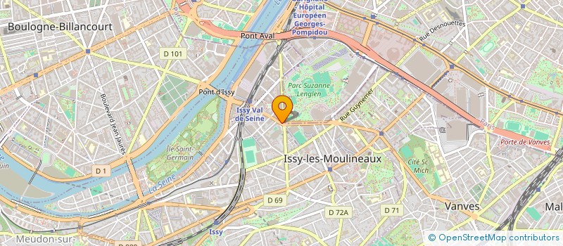 localisation de l'entreprise AMAYO à ISSY-LES-MOULINEAUX